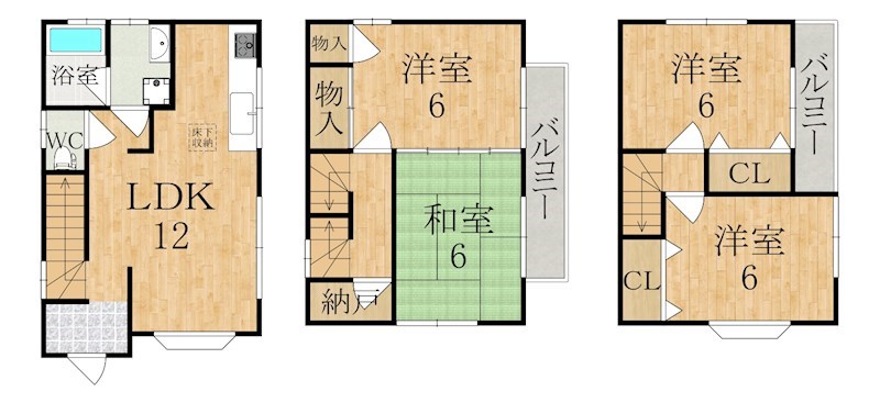 田町戸建 間取り