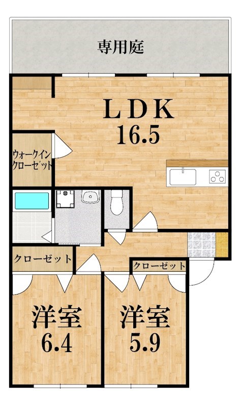 グローリータウンＢ 間取り図