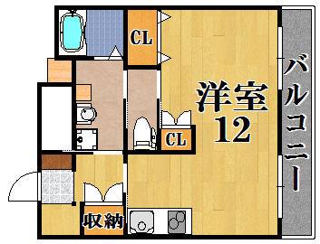 ブラッサム精華 間取り図