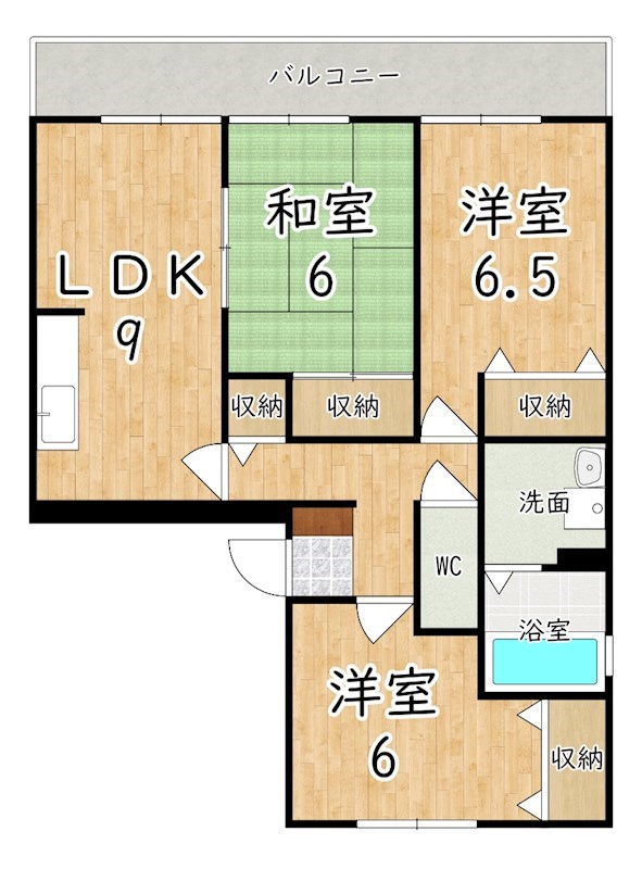 ソシアＢ 303号室 間取り