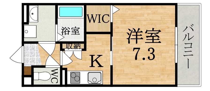 クレアール郡山Ⅰ 間取り図