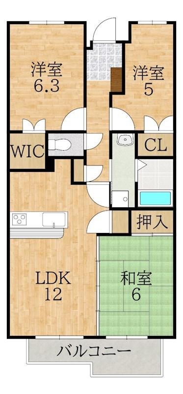 木津南パークサイドヴィレッヂ 間取り図