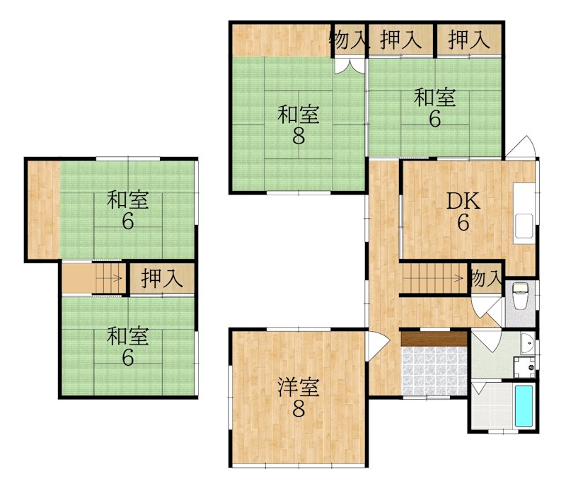 栗山邸 間取り図