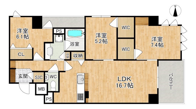 ラヴィーナ奈良 間取り図