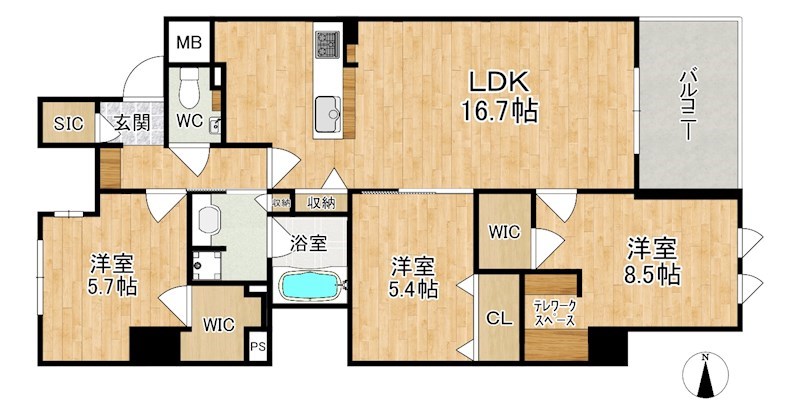 ラヴィーナ奈良 202号室 間取り