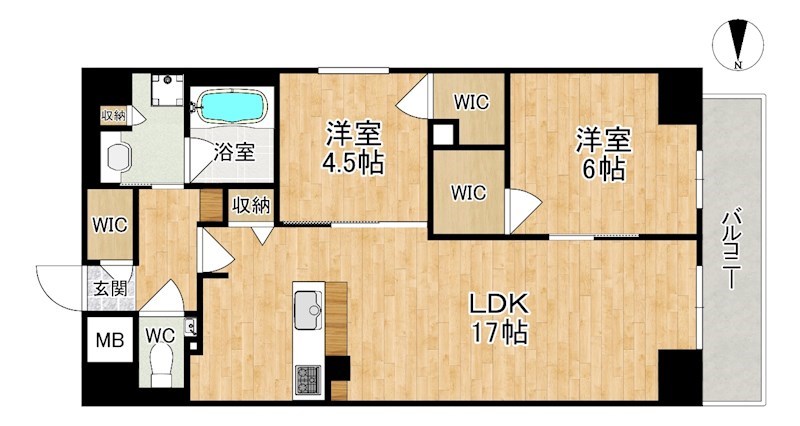 ラヴィーナ奈良 203号室 間取り