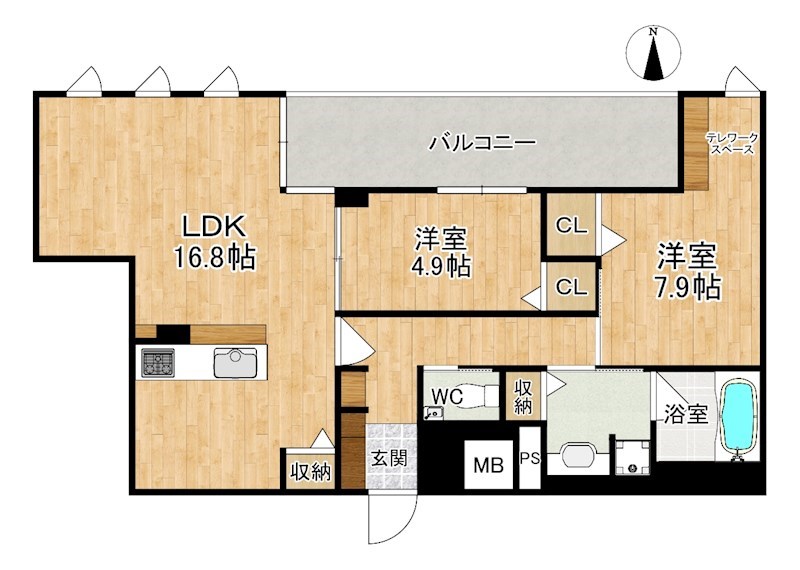 ラヴィーナ奈良 405号室 間取り