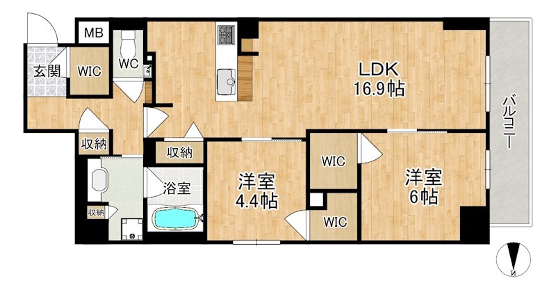 ラヴィーナ奈良 間取り図