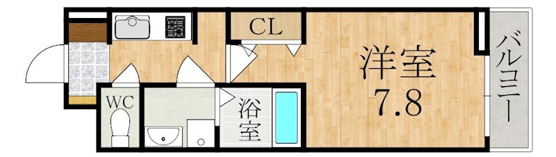 グリーゼア橿原 205号室 間取り