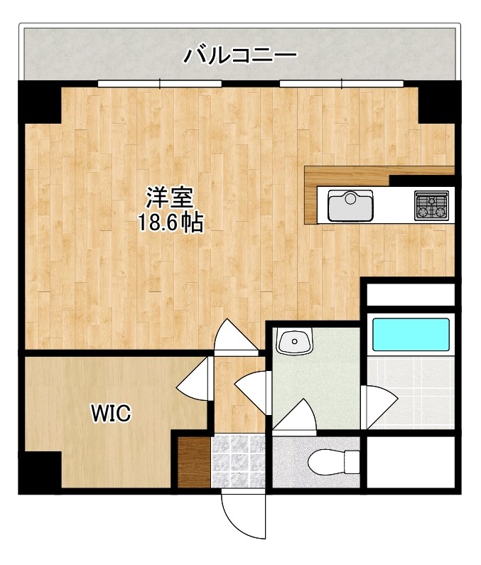 アルファリバース 502号室 間取り