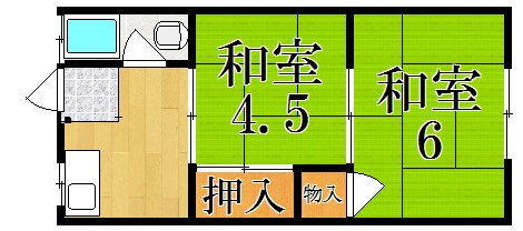 事務所前借家 間取り図