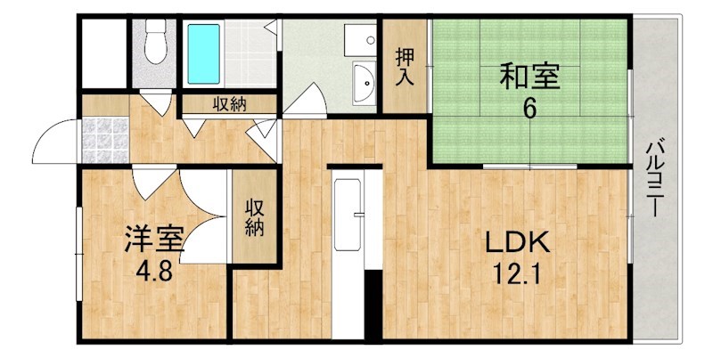 ダンデライオン 105号室 間取り