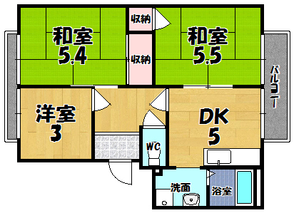 タモサーチＡ 間取り図