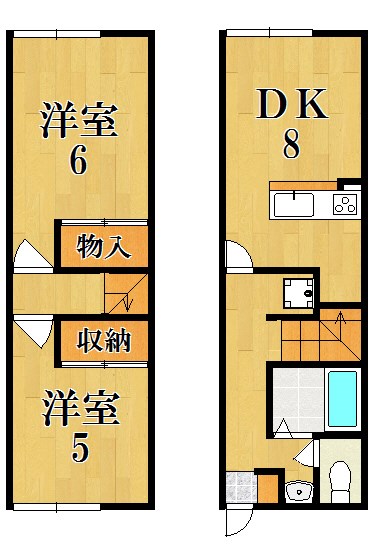 レオパレスＴａｋｕｙａⅡ 107号室 間取り