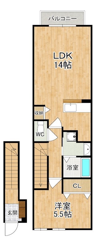 フローレンス　四条大路 間取り図