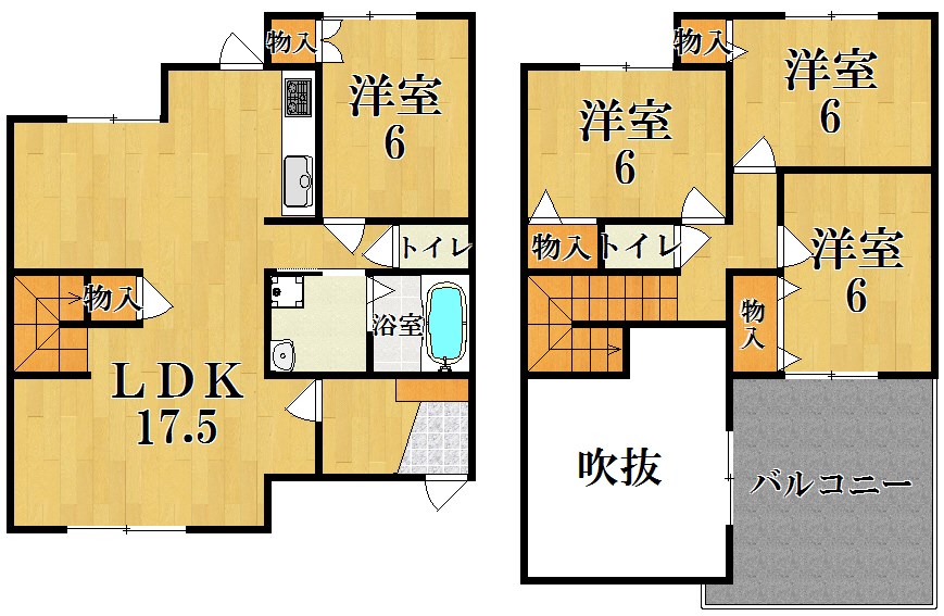 西大寺高塚町戸建 間取り