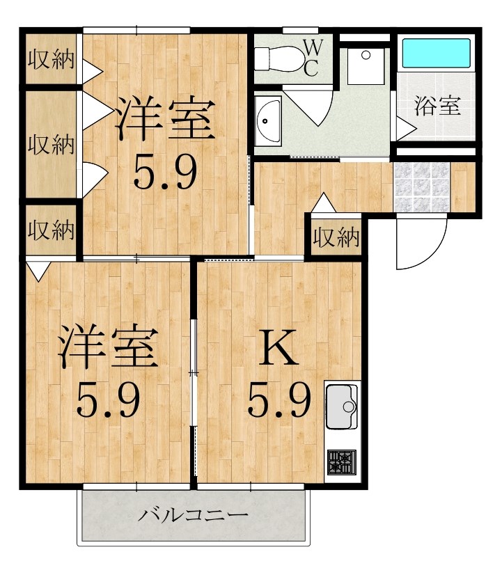 アルシオネＢ 間取り図