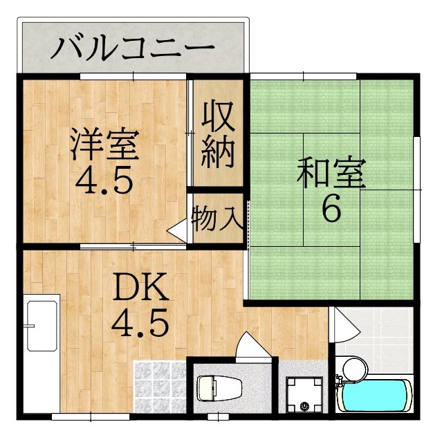 メゾン青和Ⅱ 103号室 間取り