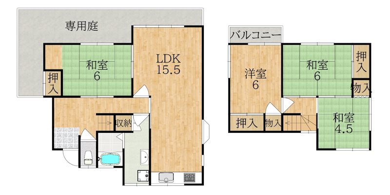 大和田町戸建 間取り