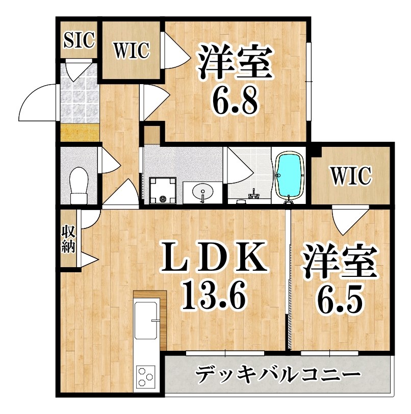 シャーメゾン五位堂 105号室 間取り