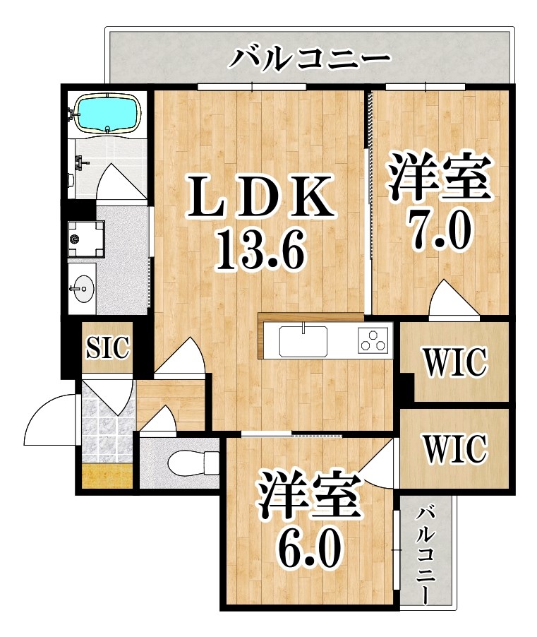 シャーメゾン五位堂 間取り図