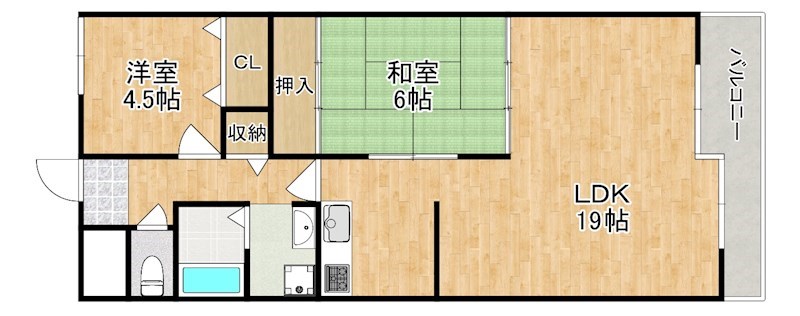 キャピタル新大宮 間取り図