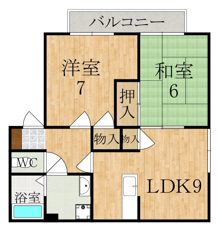 パストラルミナミ 間取り図