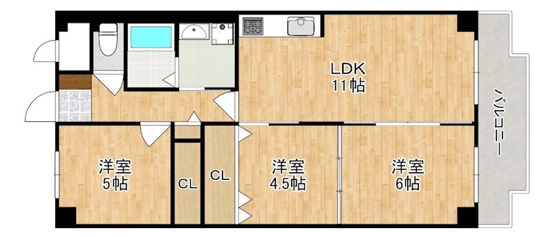 サンマンション新大宮 間取り図