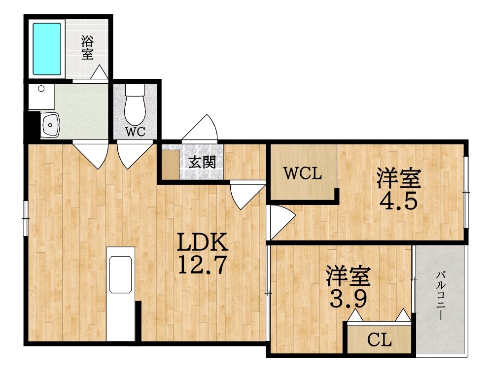 フォレ郡山 間取り図