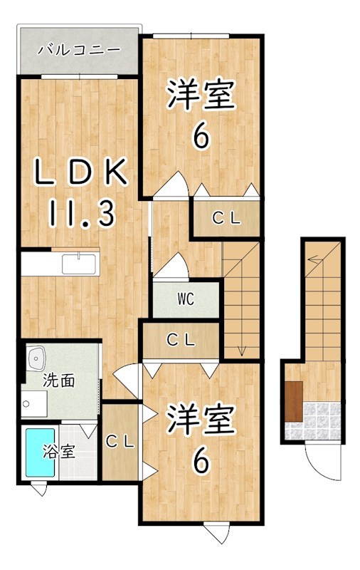 アクティフ　ジェルメⅠ 間取り図