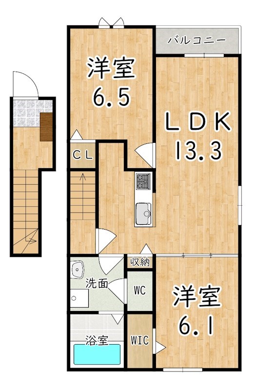 ロイヤルヒルズⅤ 間取り図