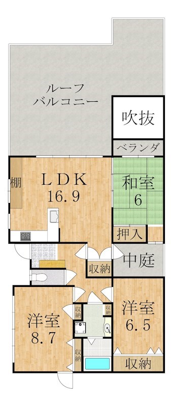 モンテキュール生駒 間取り図