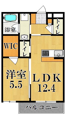 ロイヤルテラス西大寺 203号室 間取り