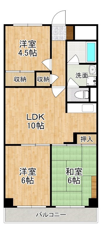 グレースコート大宮 101号室 間取り