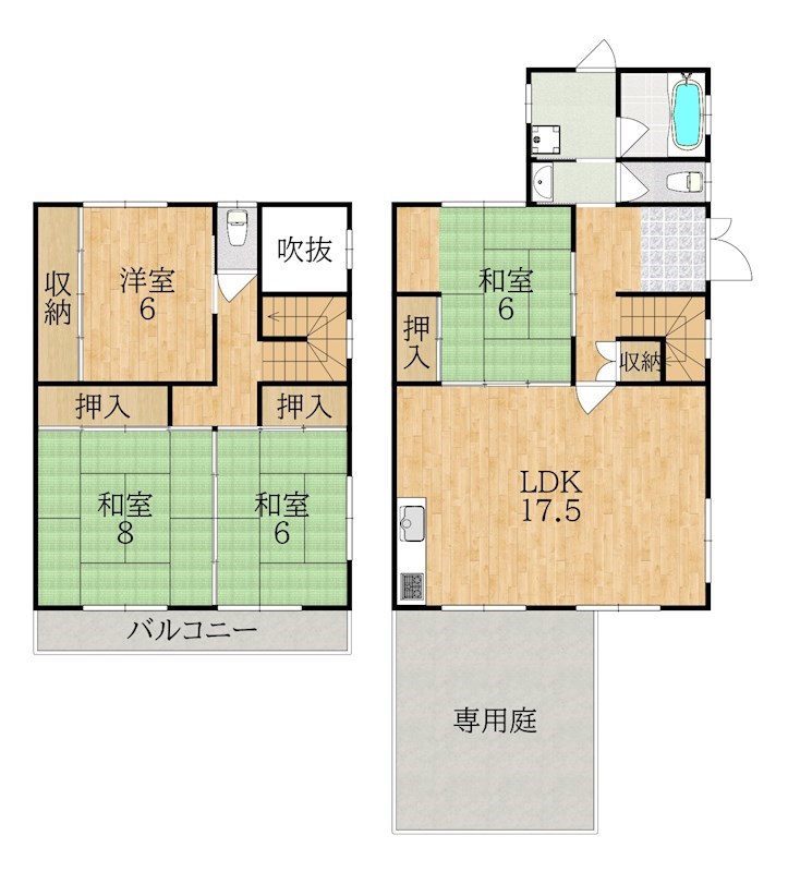 ロイヤル静和テラスハウス 間取り図