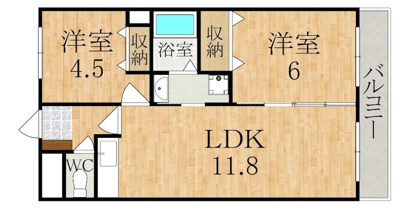 クレール秀英 間取り図