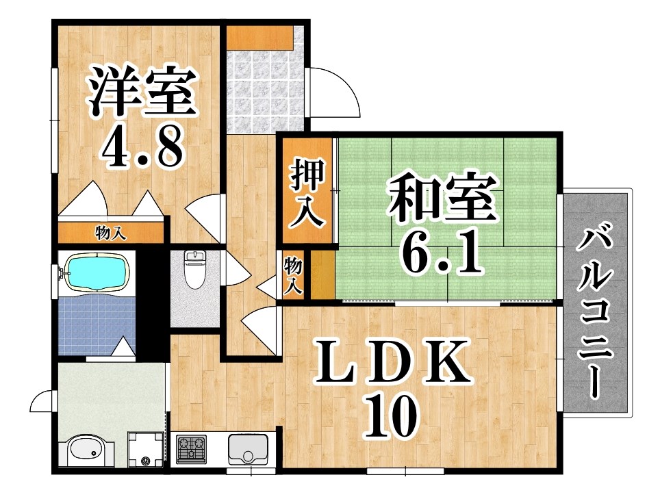 メルベイユ祝園 間取り図