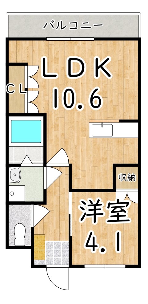 グランドソレイユ 207号室 間取り