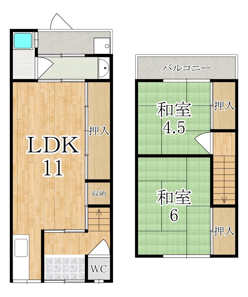 表住宅 間取り図