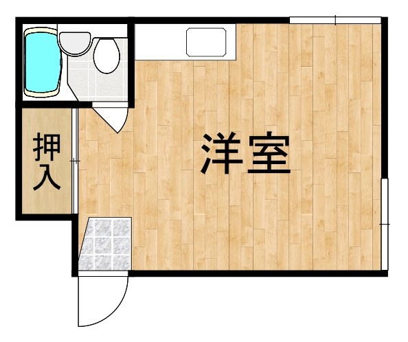 ハイツ平川 103号室 間取り