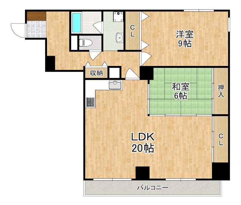 矢埜ハイツ 間取り図