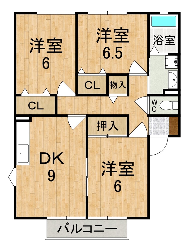 シャルマン二番館Ａ棟 間取り図