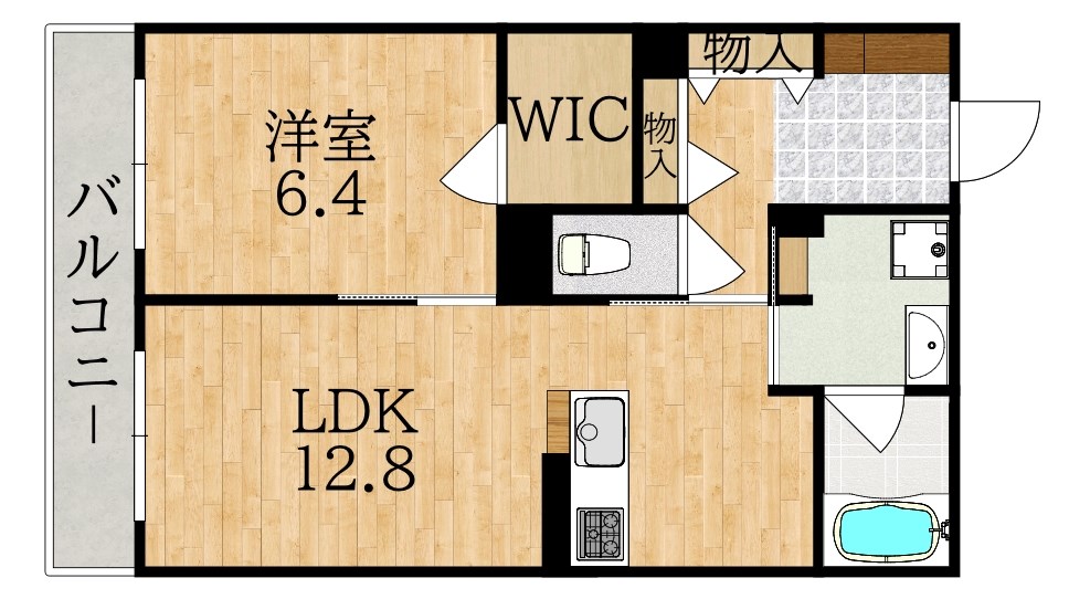 シャーメゾン　ヴィラ学園前 103号室 間取り