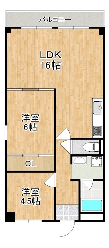 東亜シティプラザ 401号室 間取り