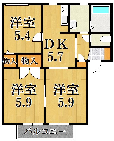 ディアスＣ棟 間取り図