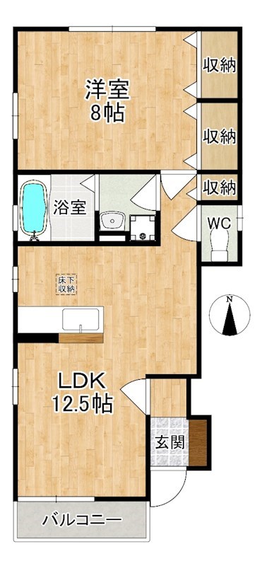 シャトー西田 間取り図