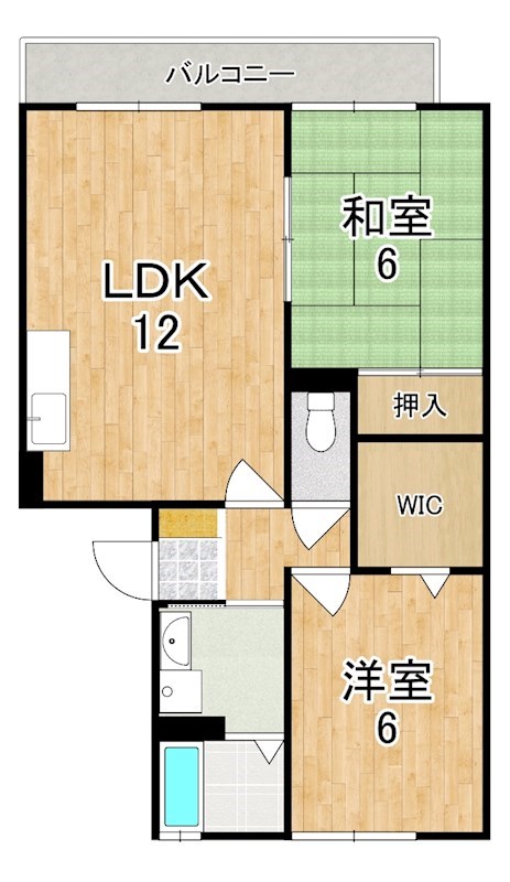 クレセール橿原 302号室 間取り