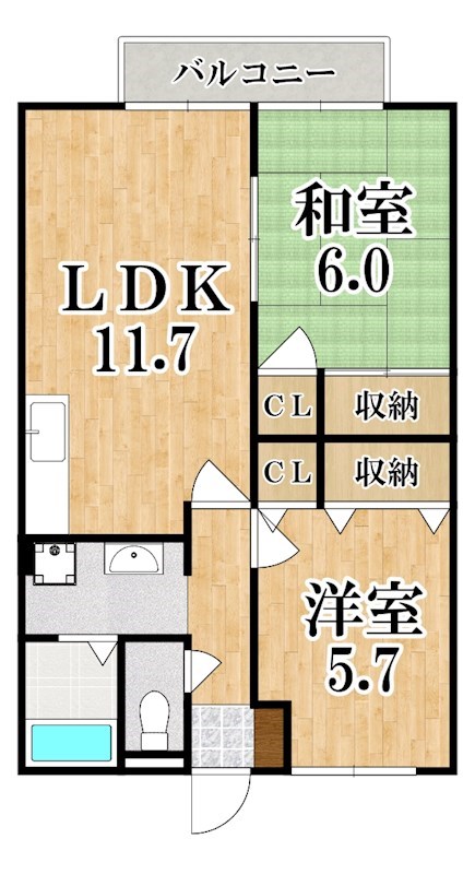 ハイランドコートⅡ 間取り図