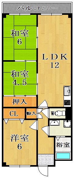 森村第３ビル 308号室 間取り