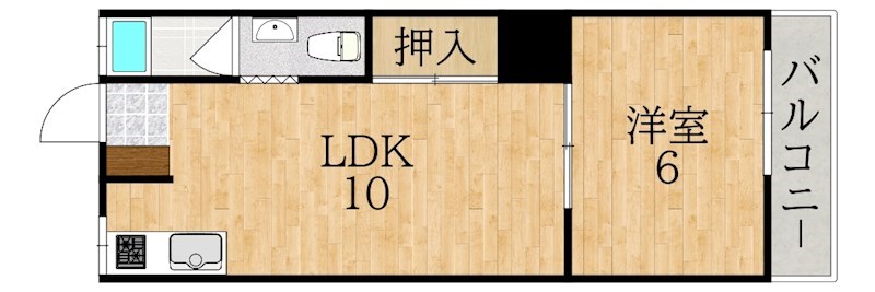 ハイツいかるがあやめ池 間取り図